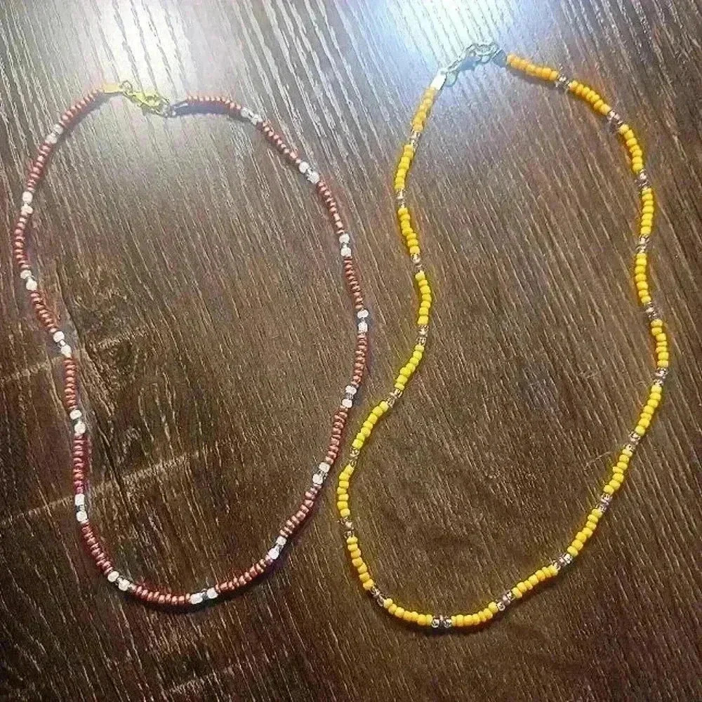 Pair of beaded necklaces